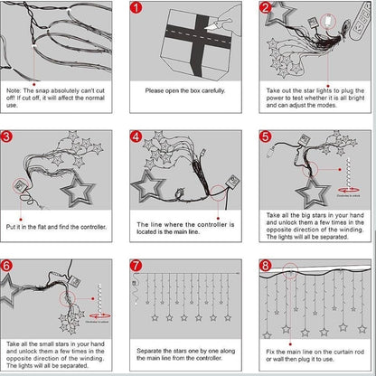 Star Shaped String Lights