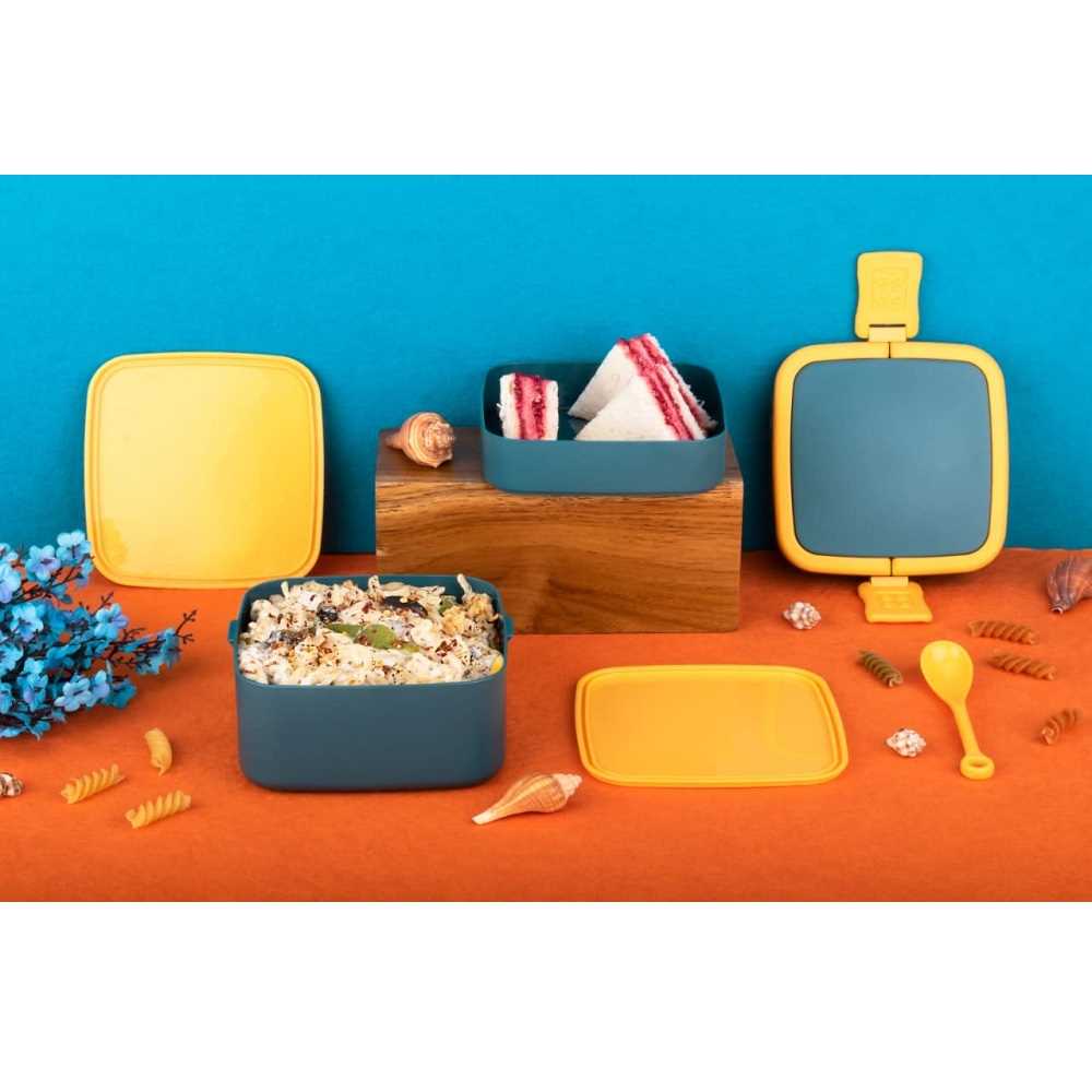 Blue 2 Layer Lunch Box