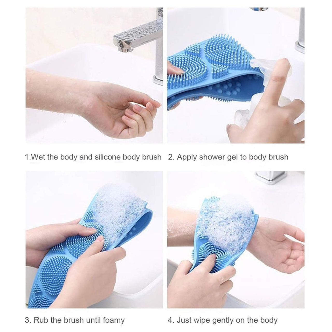 Silcon body scrubber